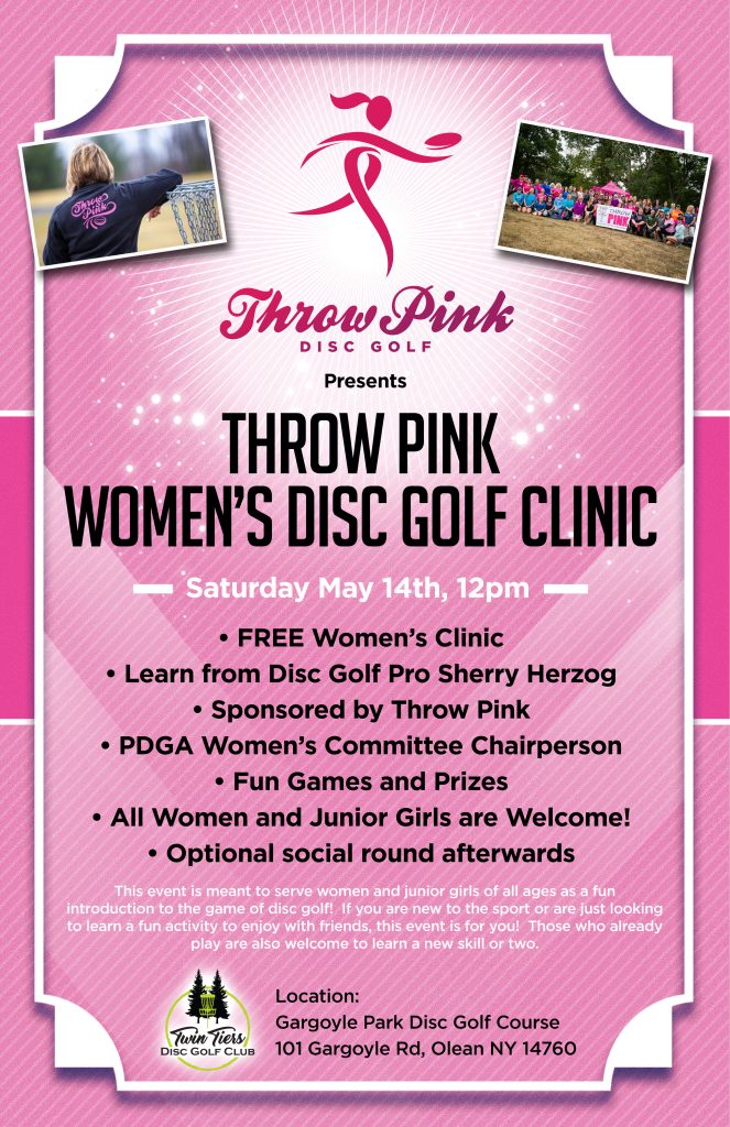 Throw Pink Women's Disc Golf Clinic Throw Pink